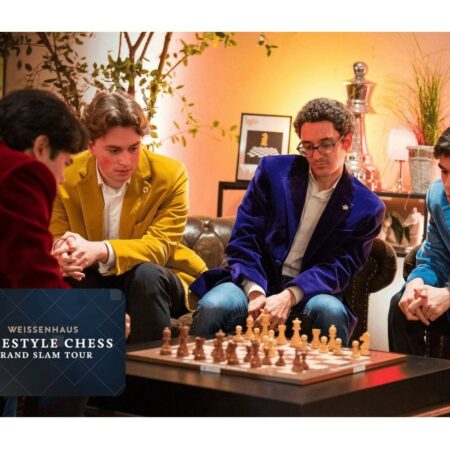 Гукеш уступил Каруане в четвертьфинале турнира по фристайл-шахматам в Вайсенхаусе