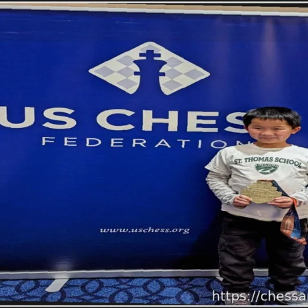 Тед Ванг завоевывает 1-е место в Национальном чемпионате по шахматам среди третьеклассников