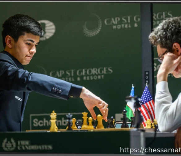 Турнир претендентов 2024, 4 тур: Синдаров шокирует Каруану, возглавляет гонку и поднимается на 6-е место в мире